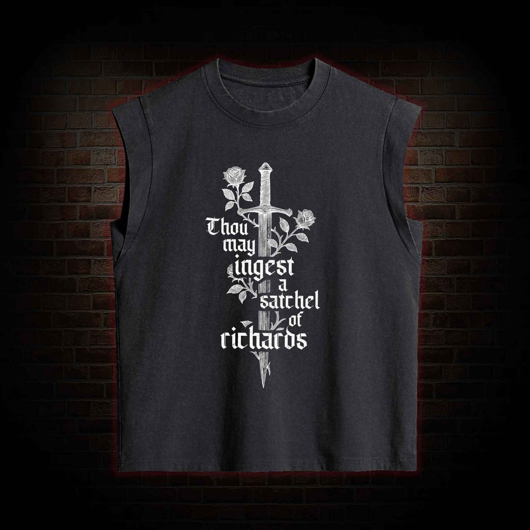Thou May Ingest a Satchel of Richards Women's Washed Tank Top