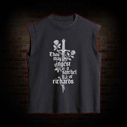 Thou May Ingest a Satchel of Richards Women's Washed Tank Top