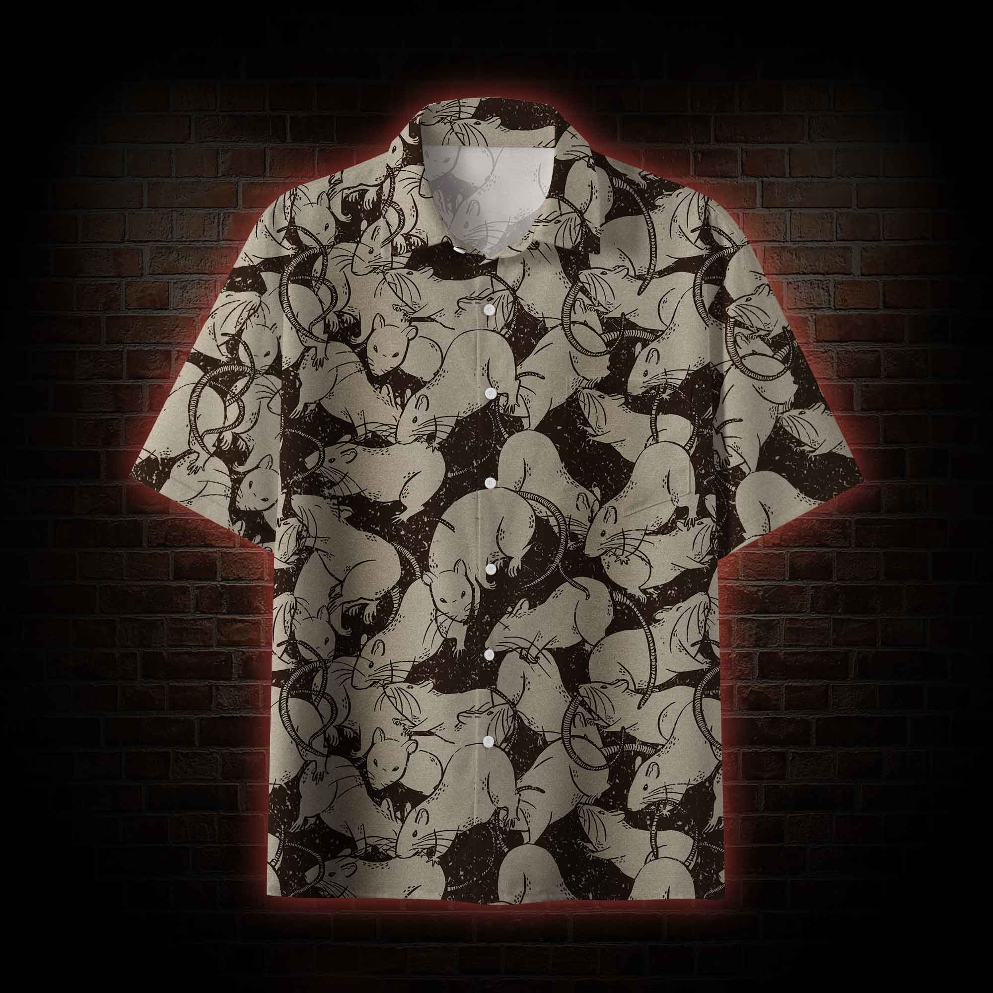 Black Death Button-up Shirt