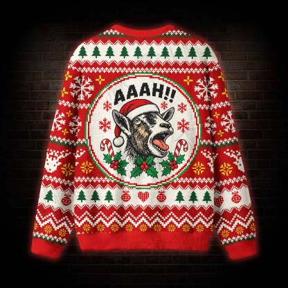 The Screaming Goat Christmas Ugly Sweatshirts