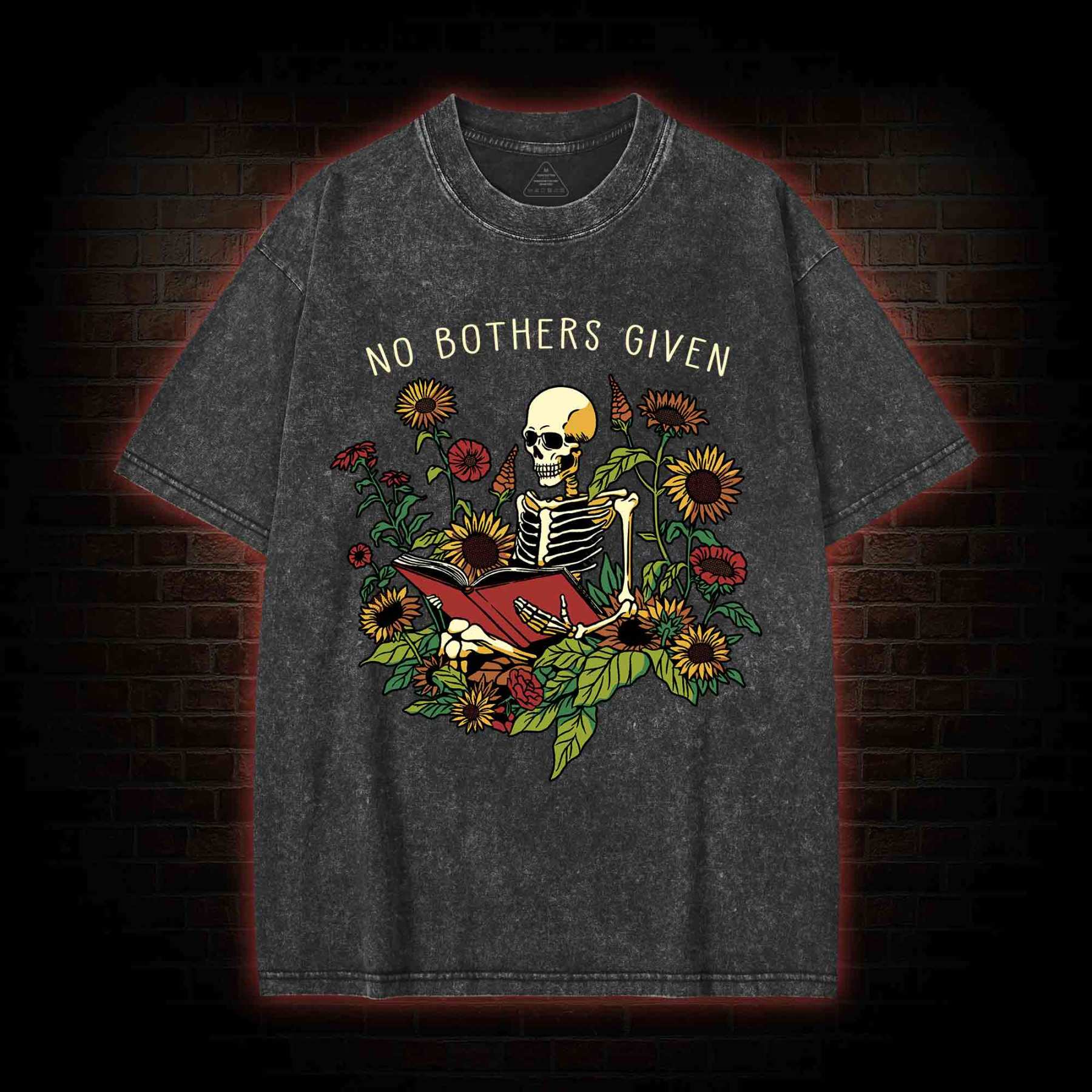 No Bothers Given Washed T-shirt