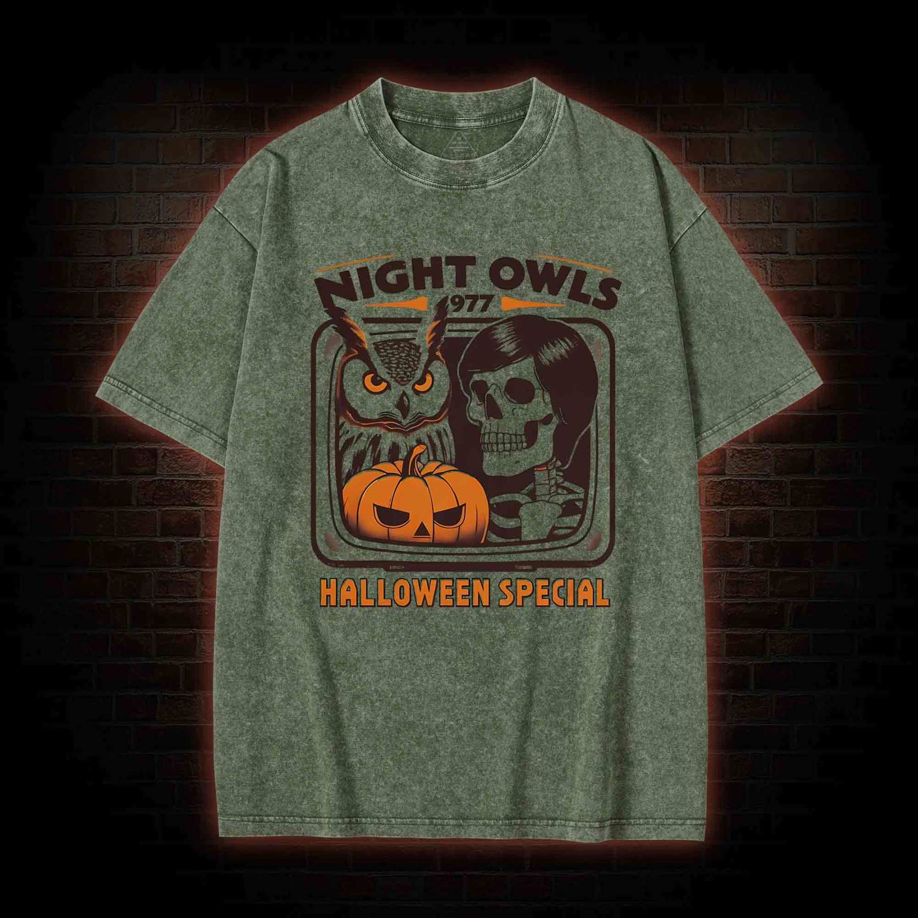 Night Owls Washed T-shirt