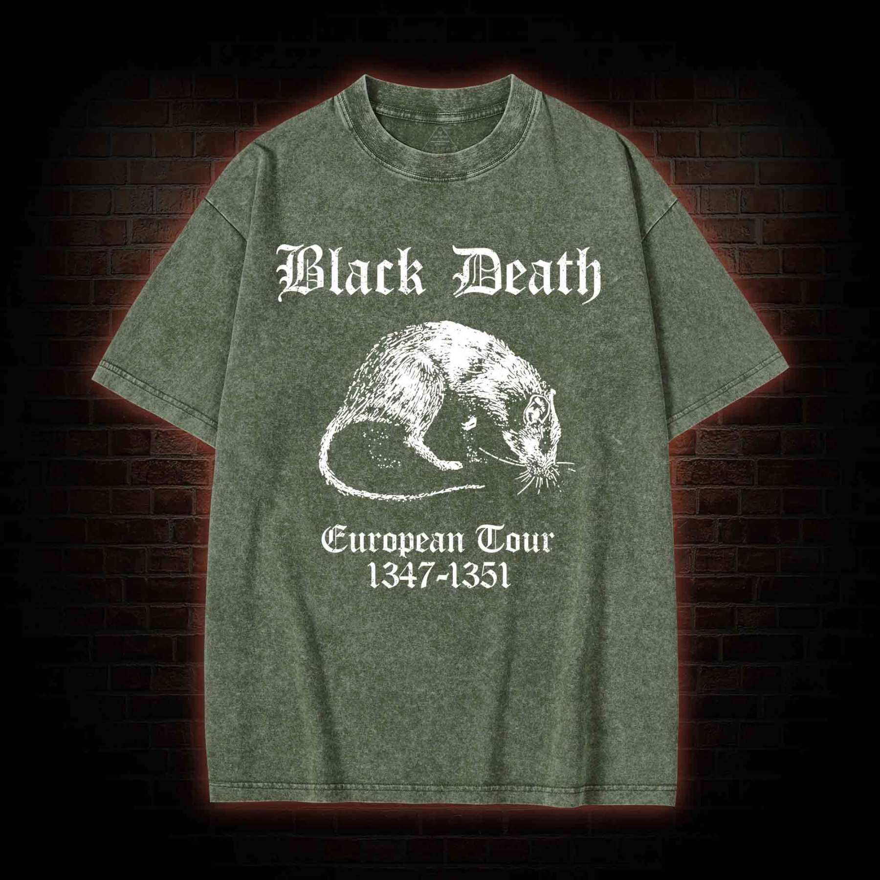 Black Death Washed T-shirt