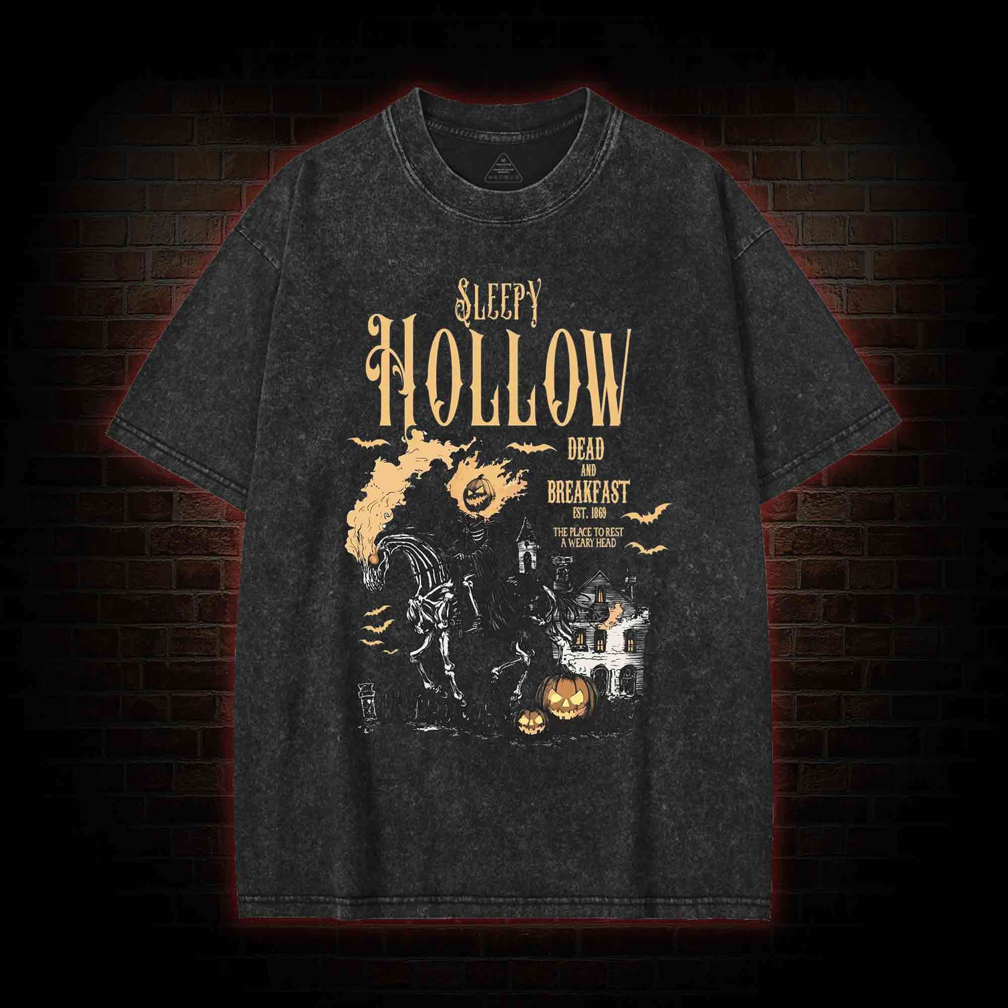 Comfort Colors Sleepy Hollow Halloween Washed T-shirt