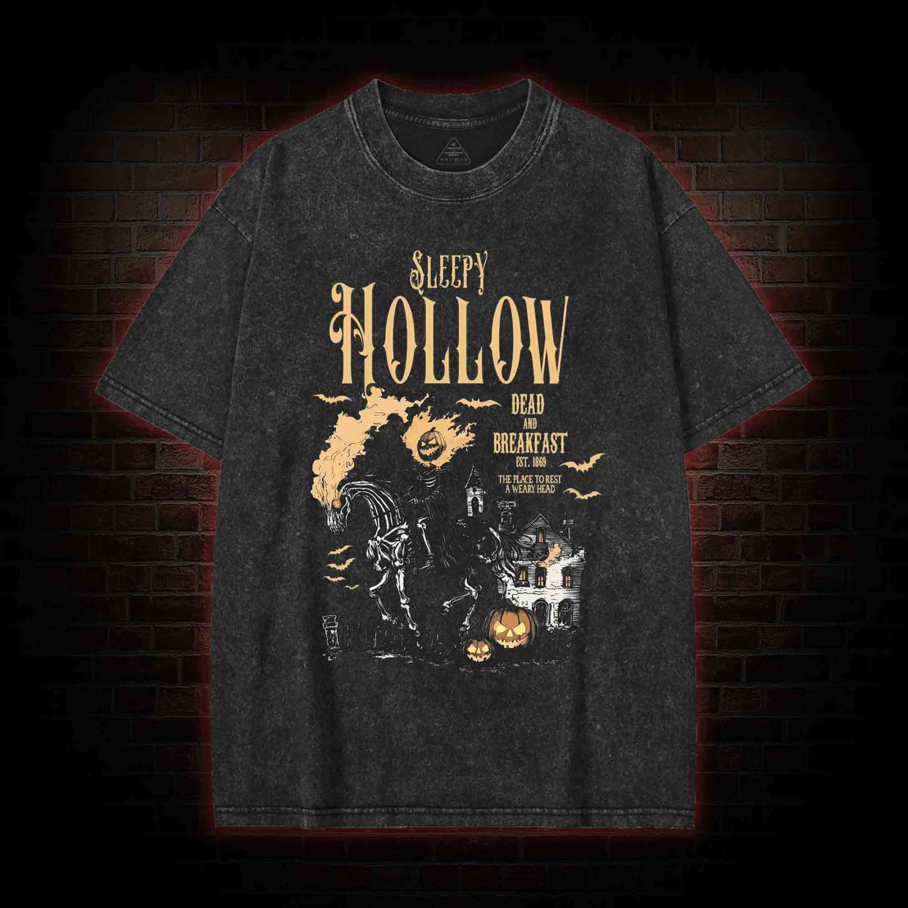 Comfort Colors Sleepy Hollow Halloween Washed T-shirt