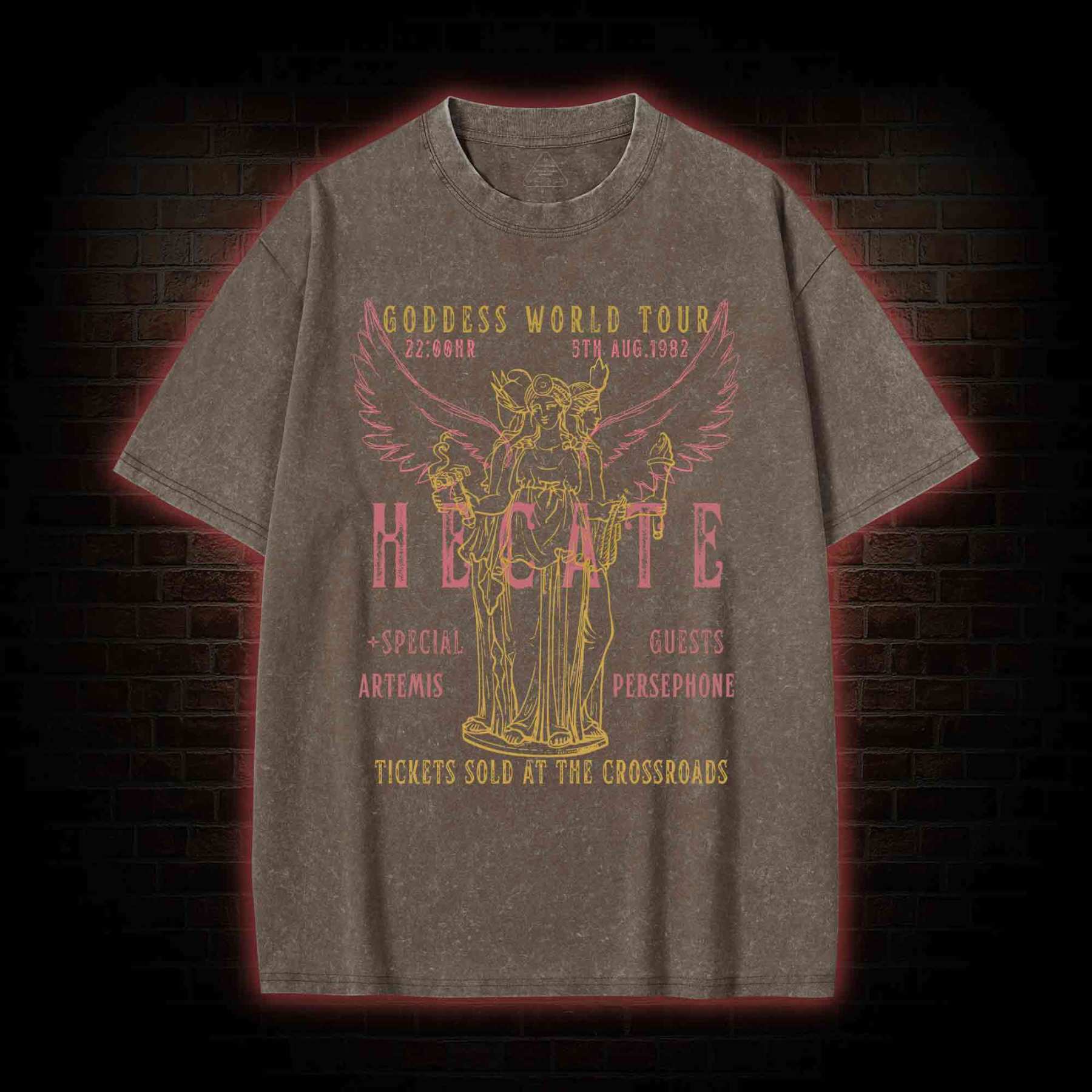 Goddess World Tour Tickets Sold At The Crossroads Washed T-shirt
