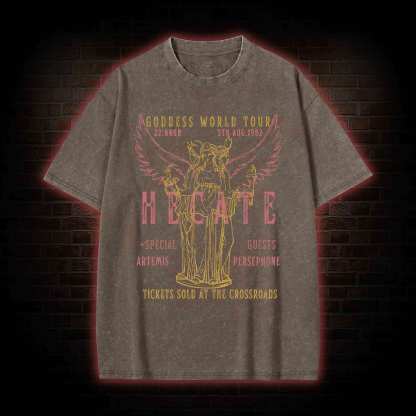 Goddess World Tour Tickets Sold At The Crossroads Washed T-shirt