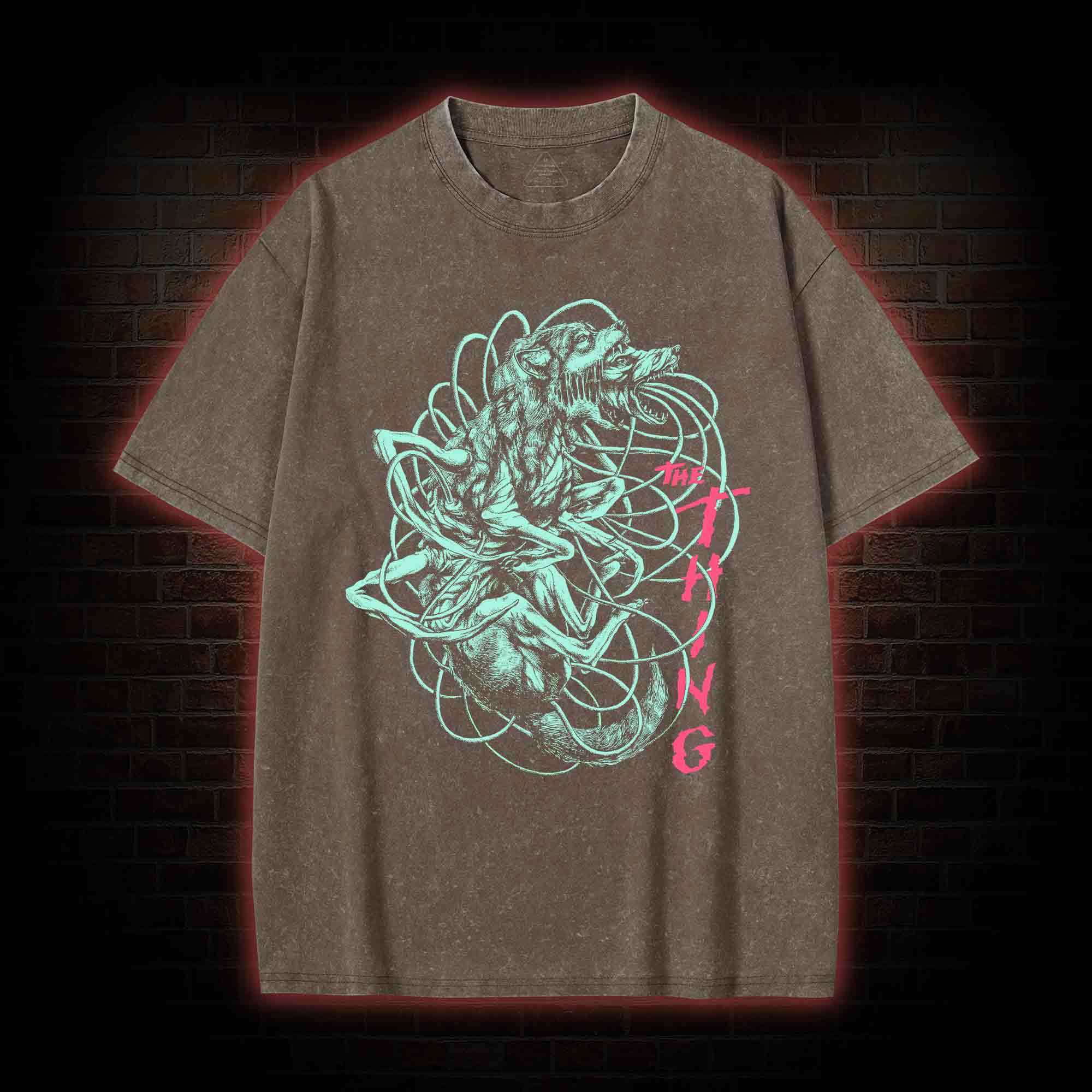 The Thing Cult Horror Washed T-shirt