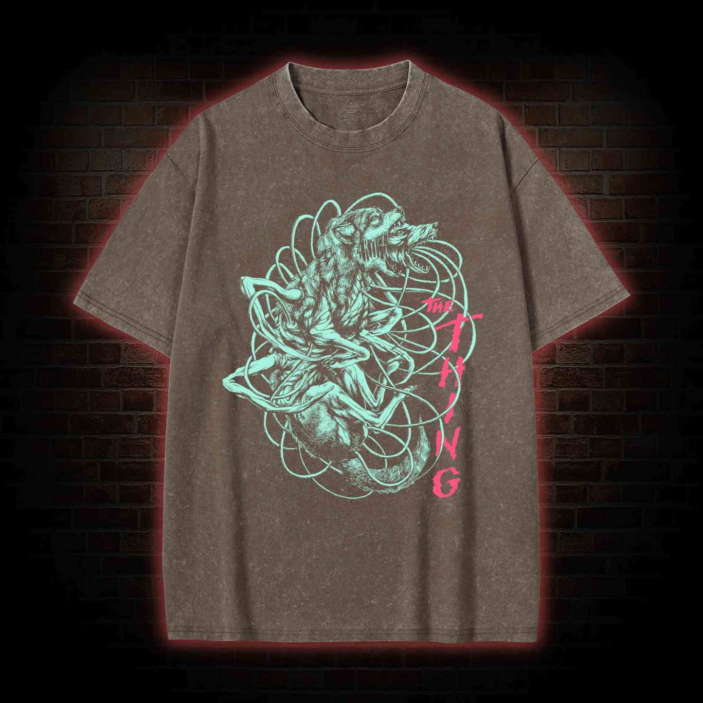 The Thing Cult Horror Washed T-shirt