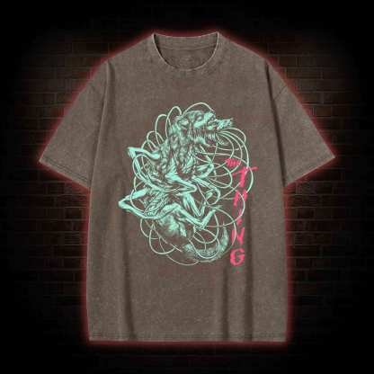 The Thing Cult Horror Washed T-shirt