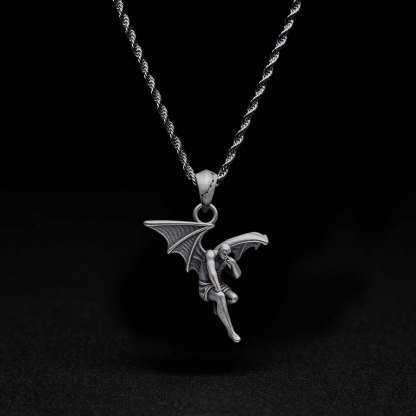 Fallen Gargoyle Sculptural Necklace