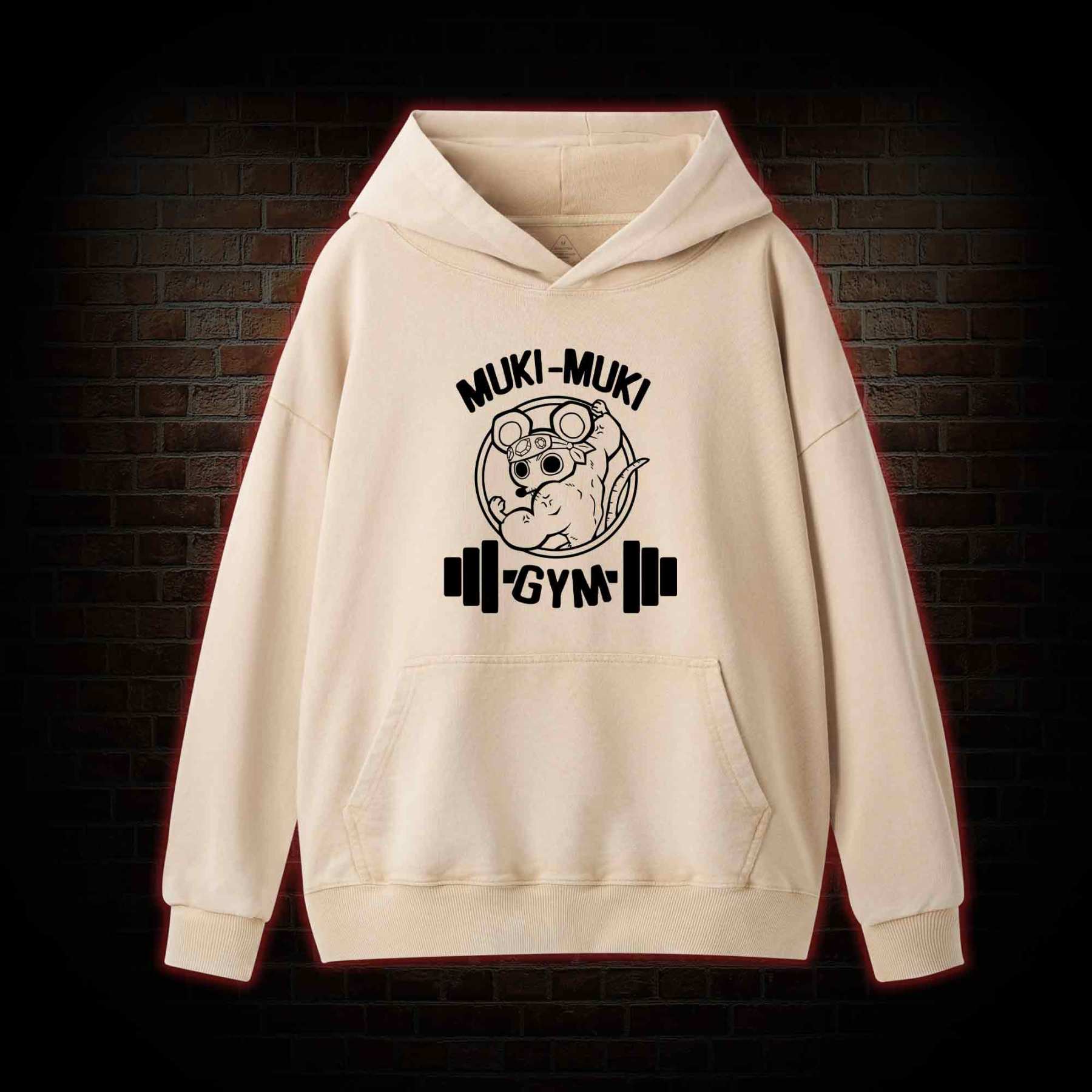 Mouse Workout Washed Hoodie