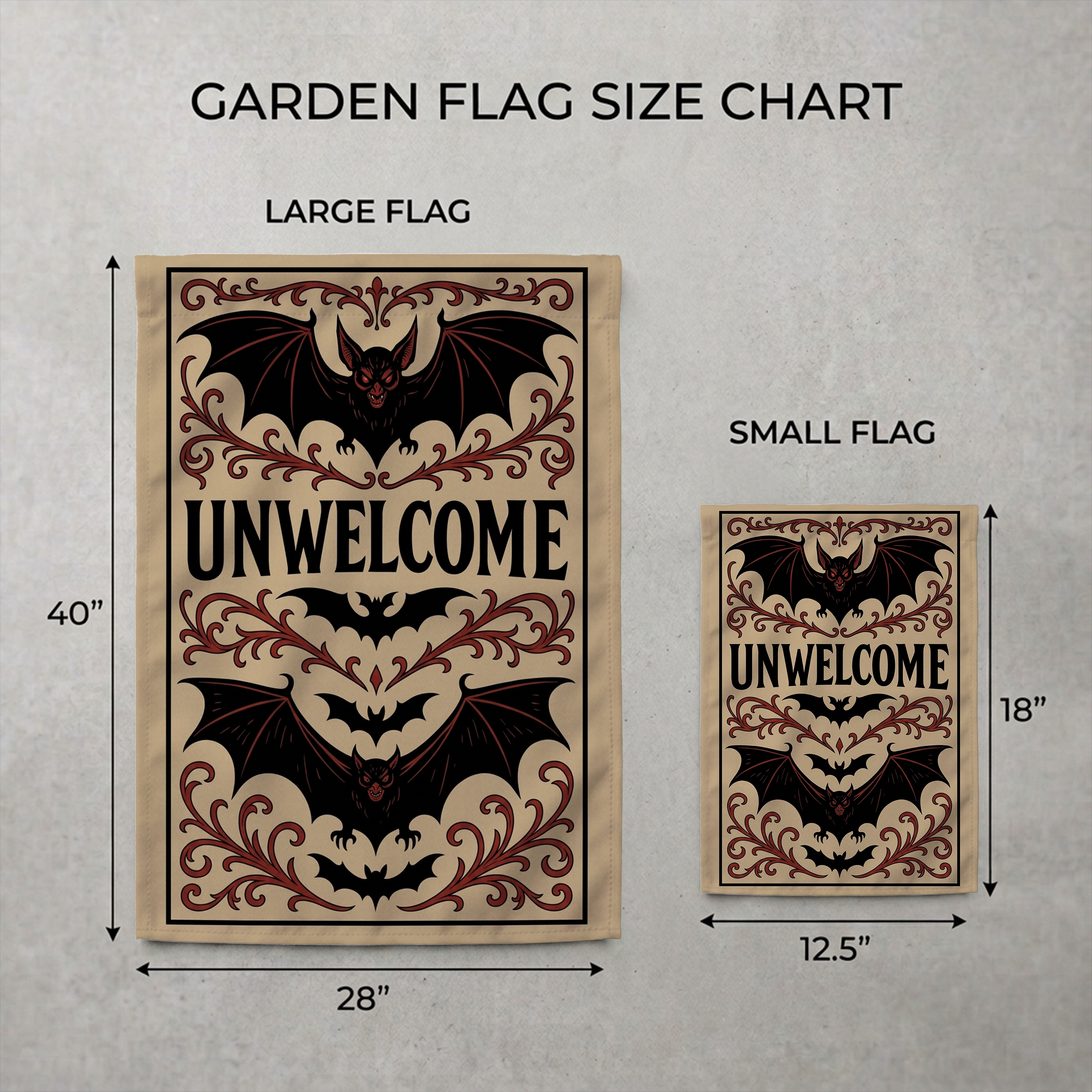 Unwelcome Garden Flag