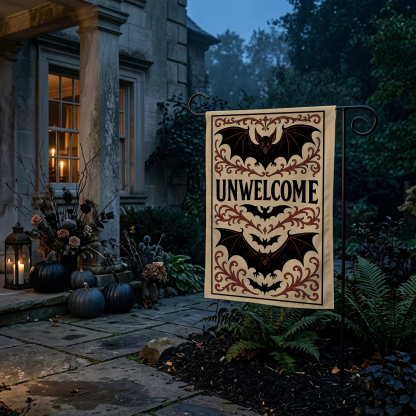 Unwelcome Garden Flag