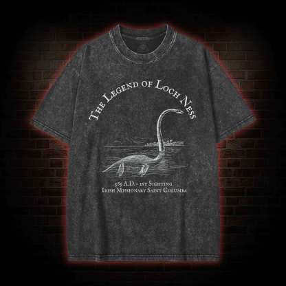 Loch Ness Monster Washed T-shirt