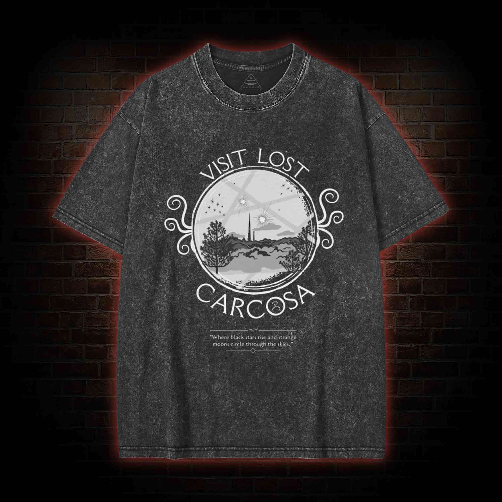 Visit Lost Carcosa Washed T-shirt