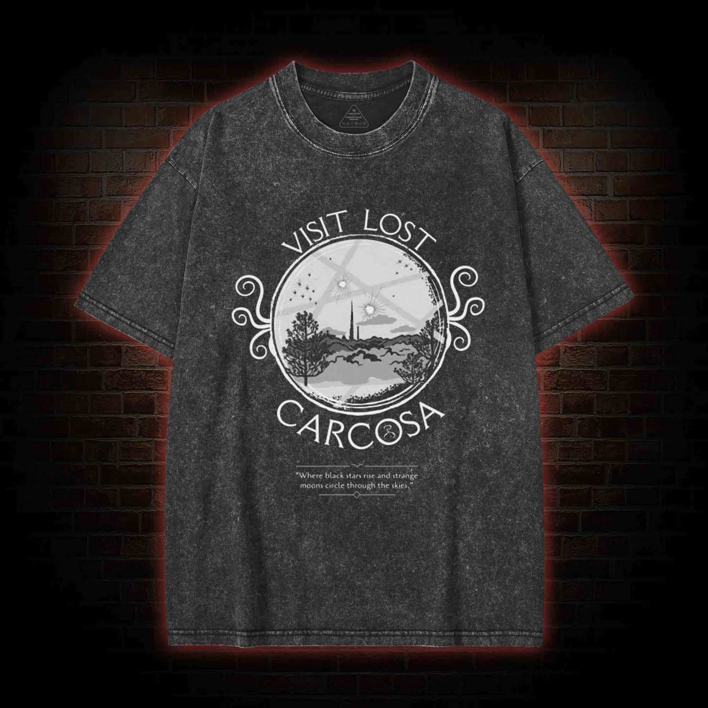 Visit Lost Carcosa Washed T-shirt