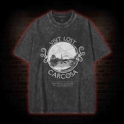 Visit Lost Carcosa Washed T-shirt