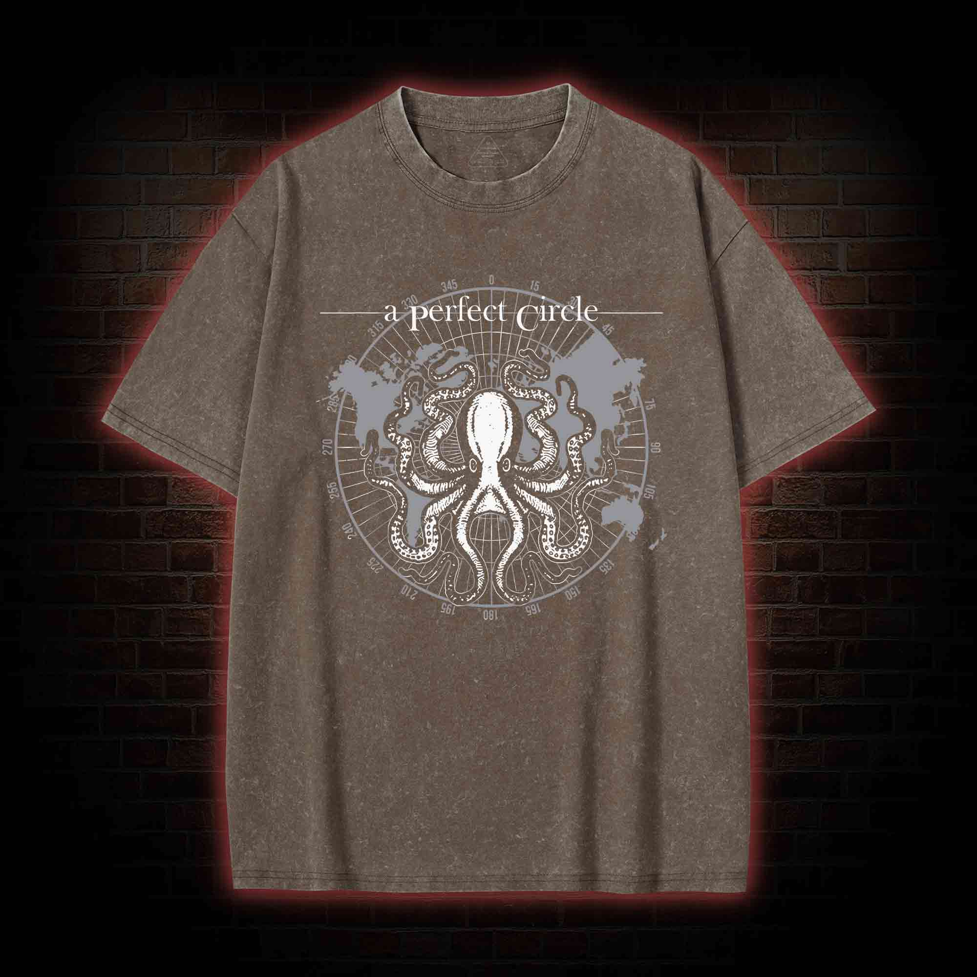 Octopus Perfect Circular Washed T-shirt