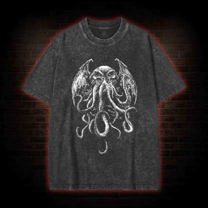 Cthulhu Occult Washed T-shirt