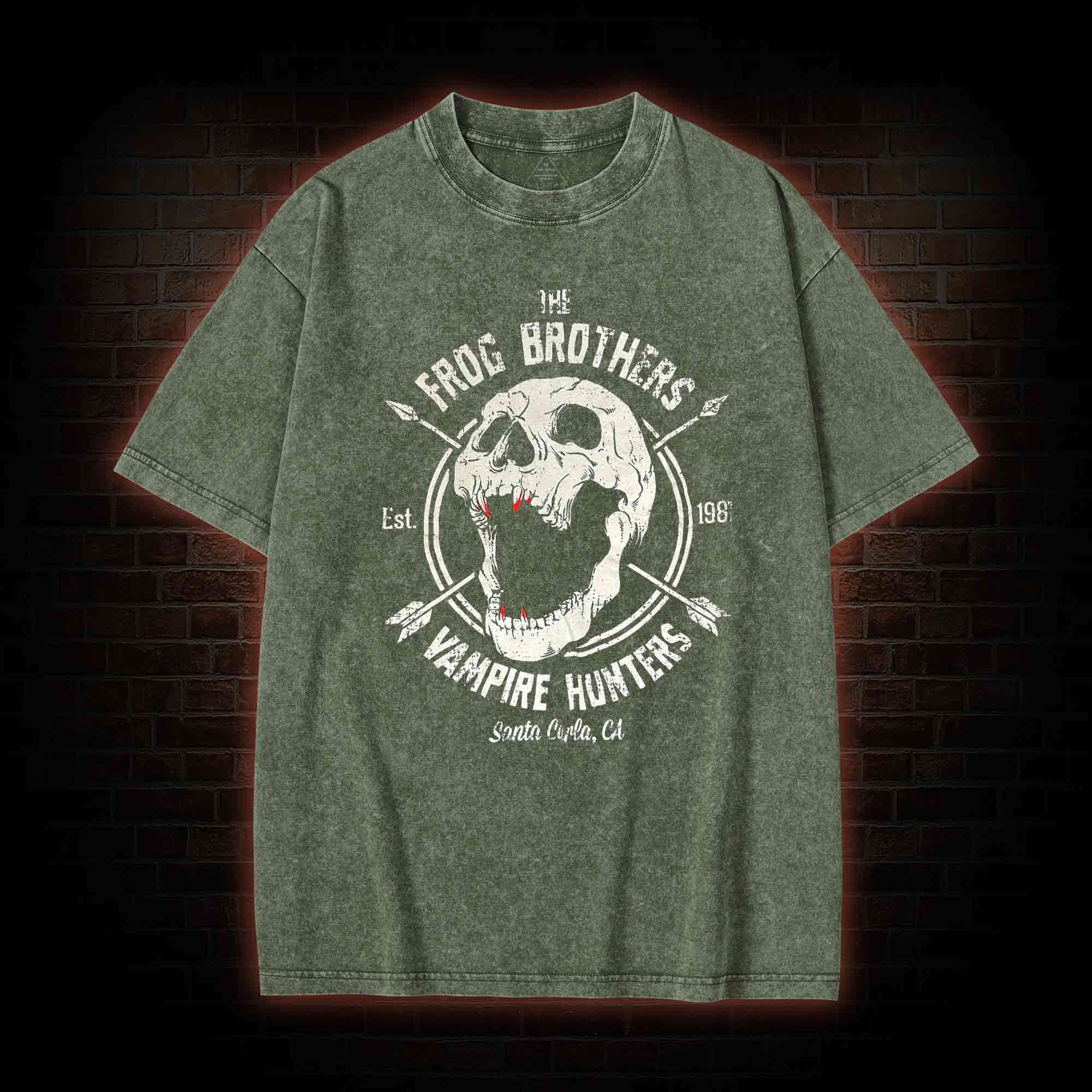 Vampire Hunters Washed T-shirt