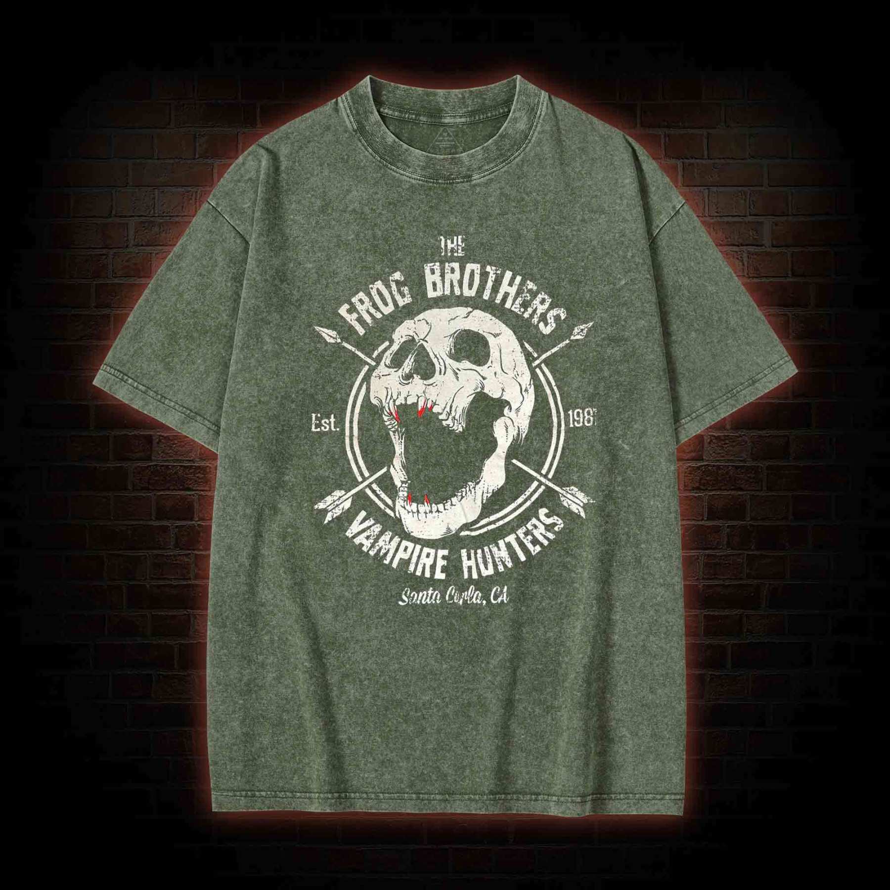 Vampire Hunters Washed T-shirt