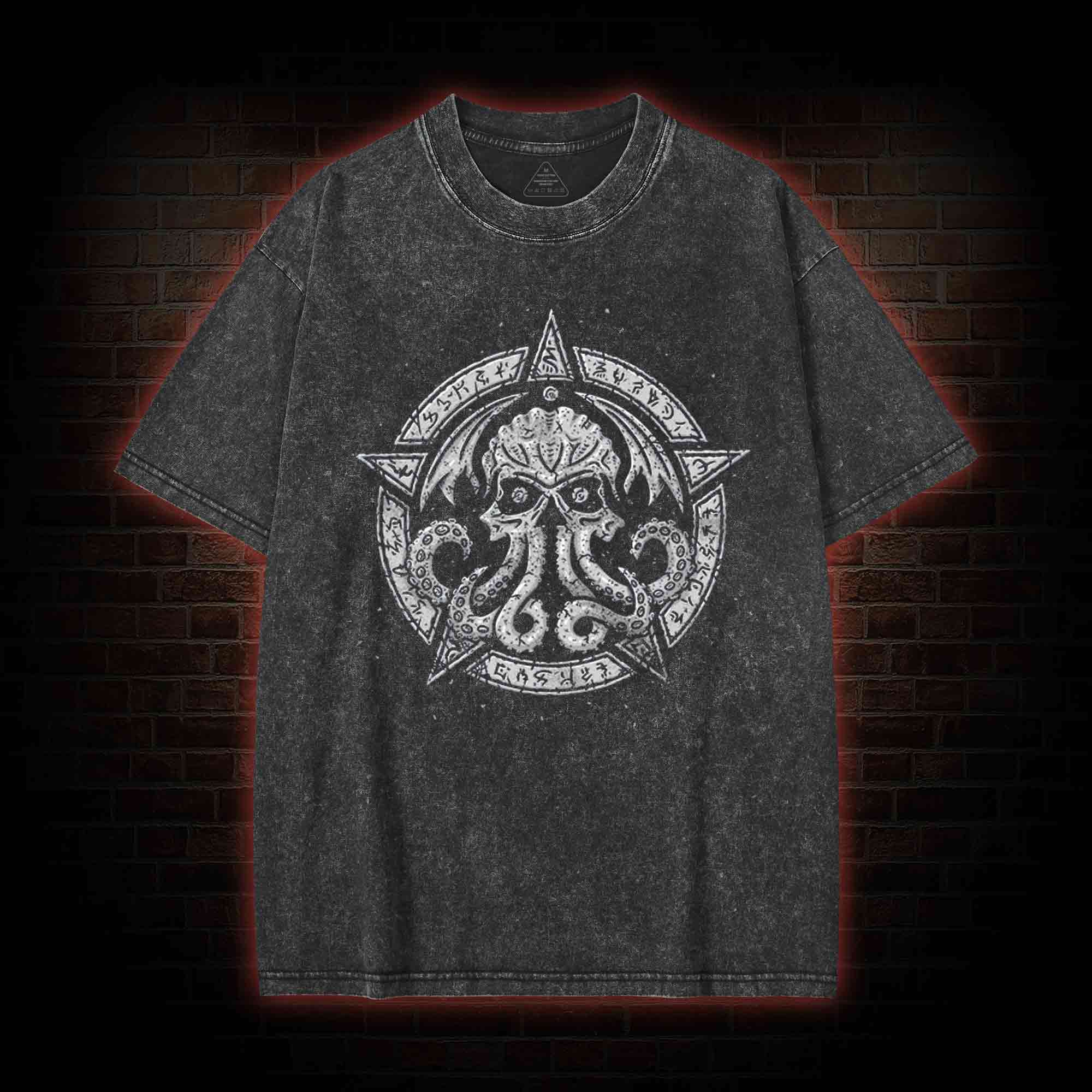 Cthulhu Fhtagn Vintage Washed T-shirt
