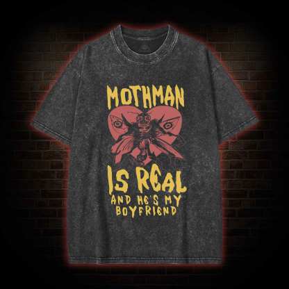 Mothman is Real Washed T-shirt