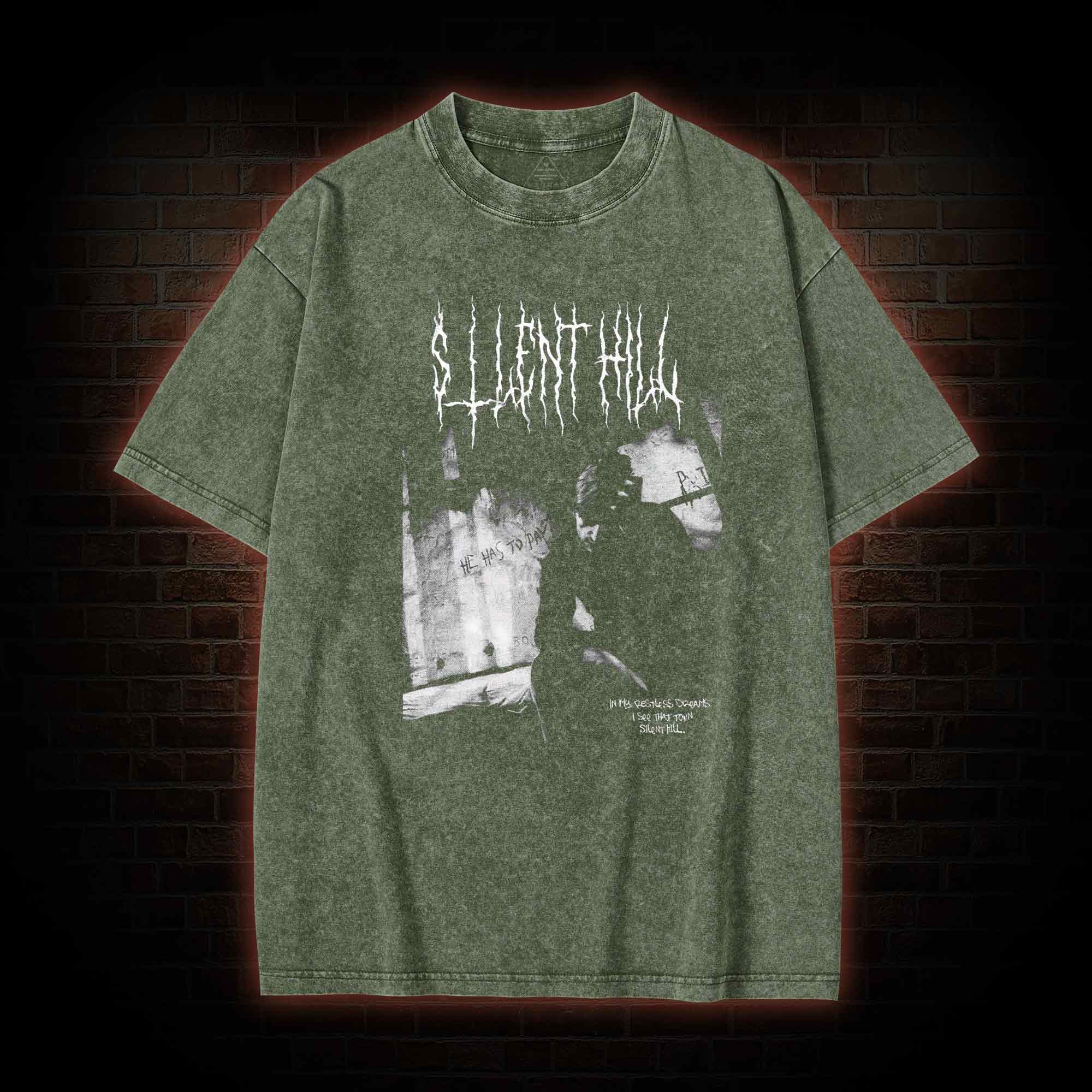 In My Restless Dreams I See That Town Washed T-shirt