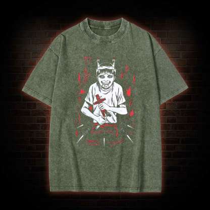 Dark Illustration Washed T-shirt