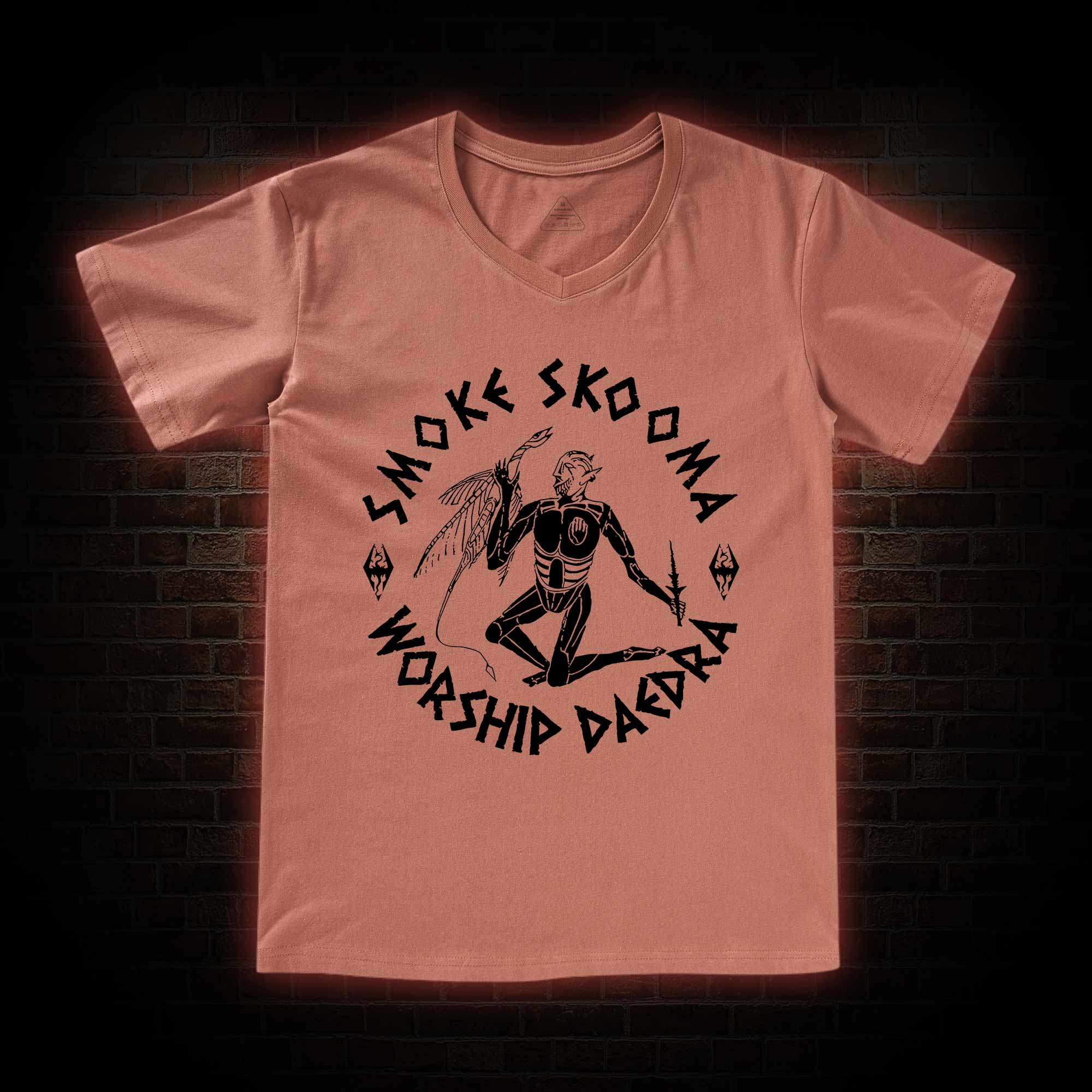 Smoke Skooma Worship Daedra V-Neck Classic T-Shirt
