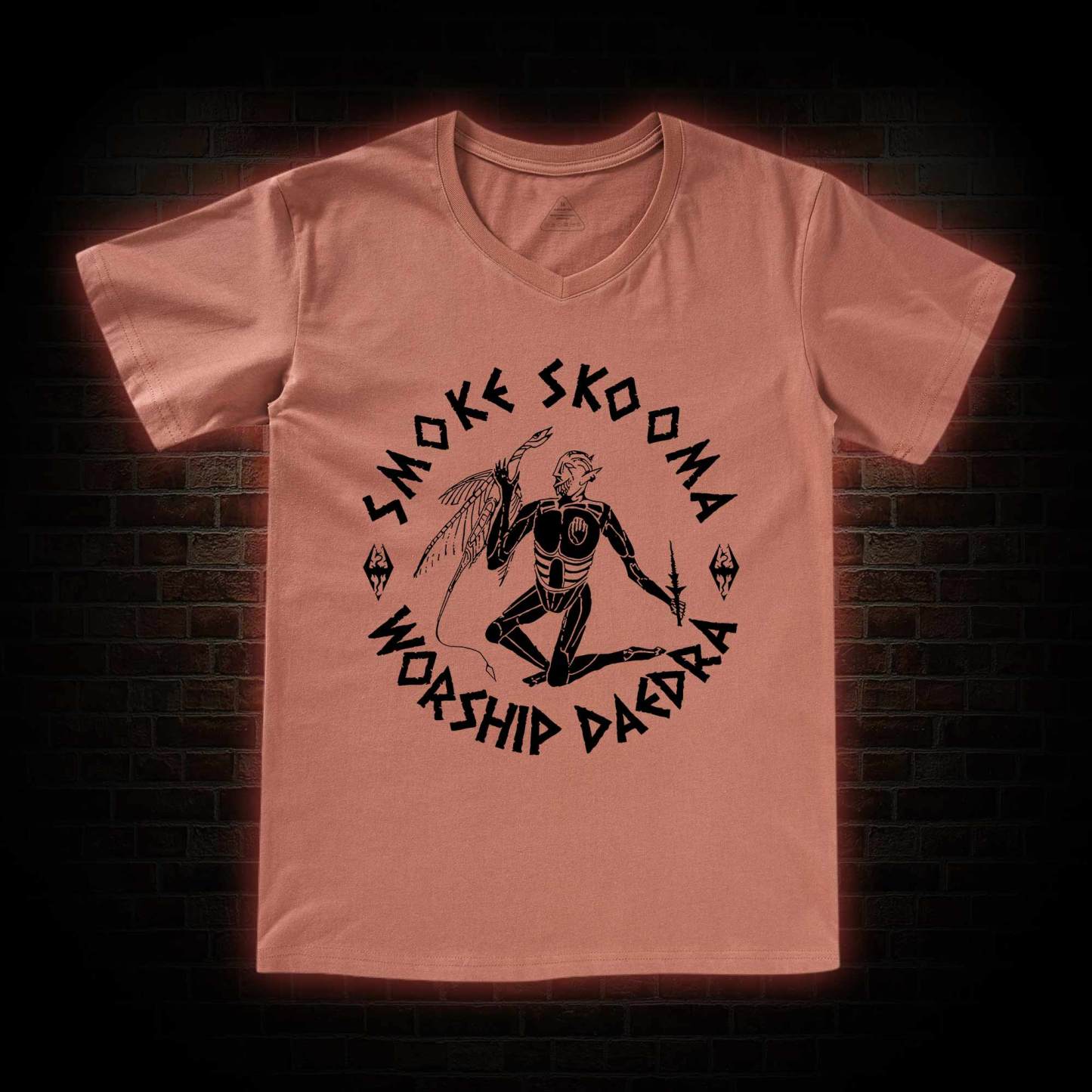 Smoke Skooma Worship Daedra V-Neck Classic T-Shirt