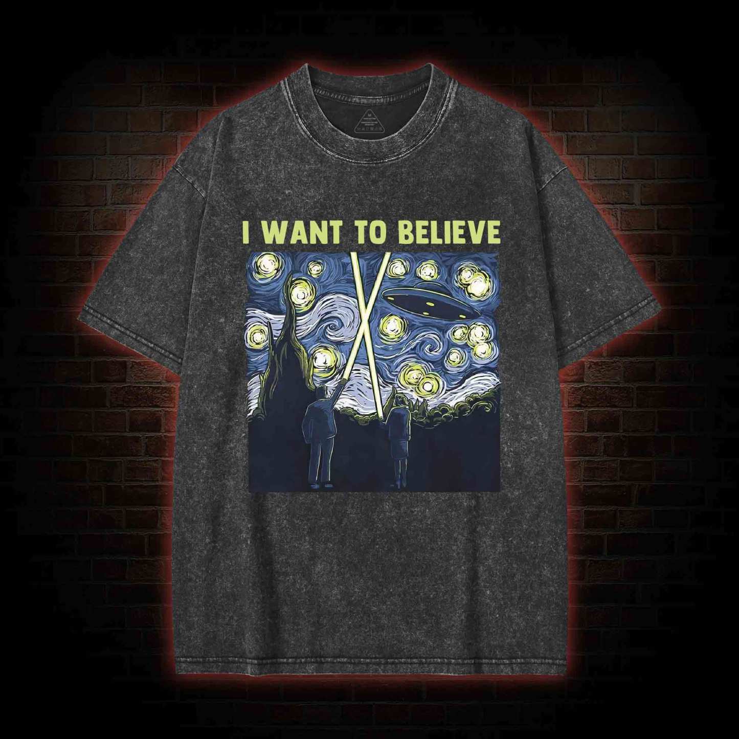 I Want to Believe Washed T-shirt