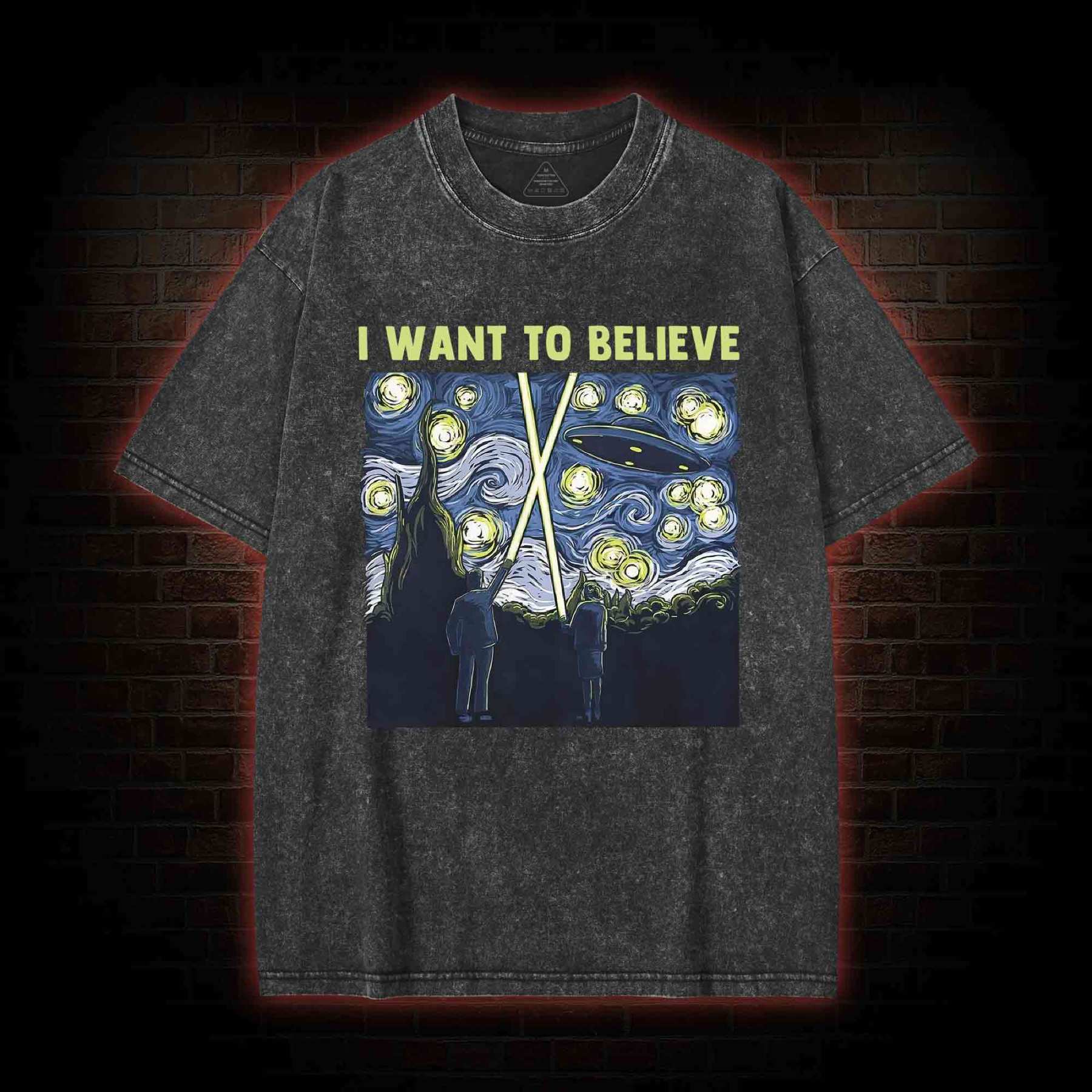 I Want to Believe Washed T-shirt