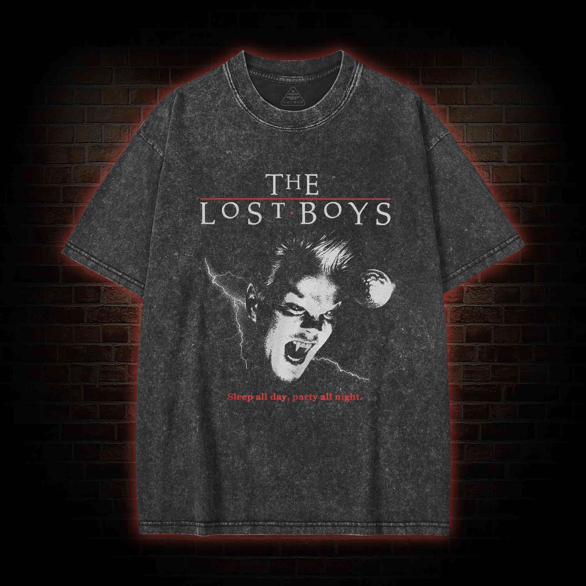 Sleep All Day Party All Night Washed T-shirt