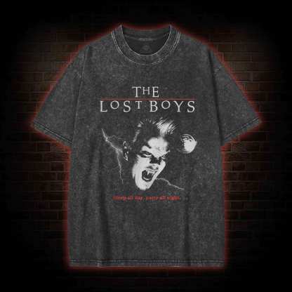 Sleep All Day Party All Night Washed T-shirt