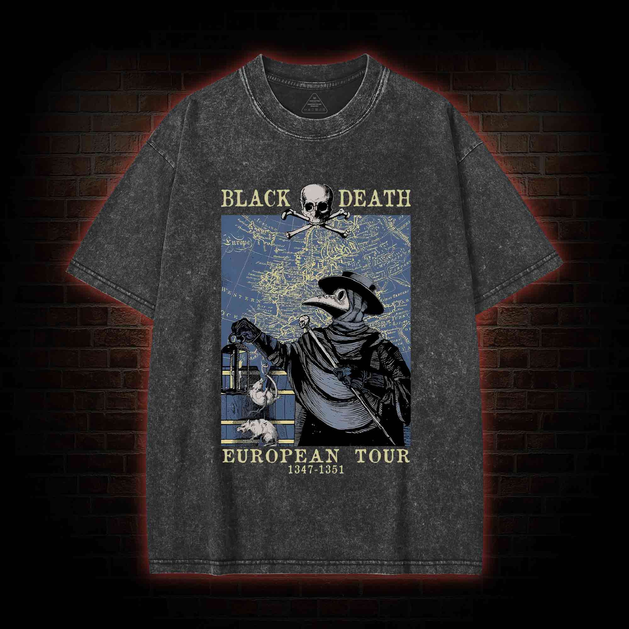 European Tour 1347-1351 Washed T-shirt