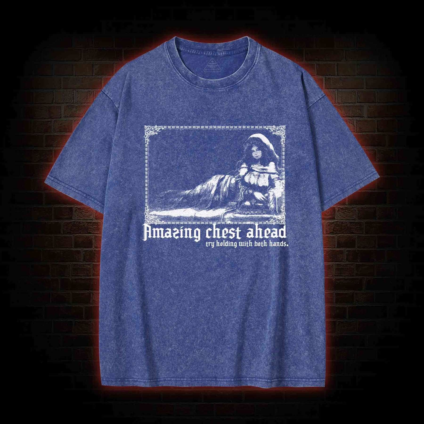 Try Holding with Both Hands Washed T-shirt