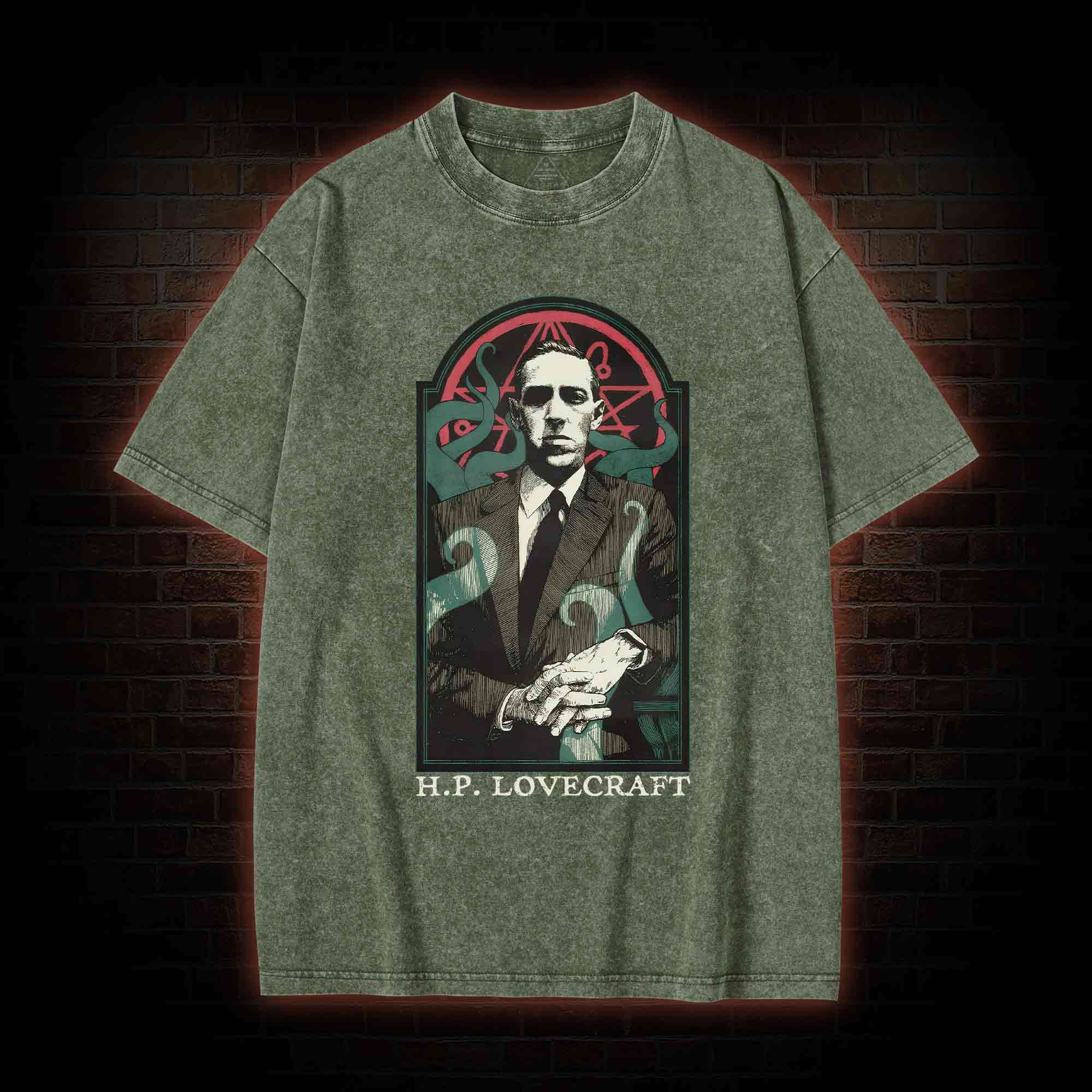 Lovecraft Cthulhu Washed T-shirt