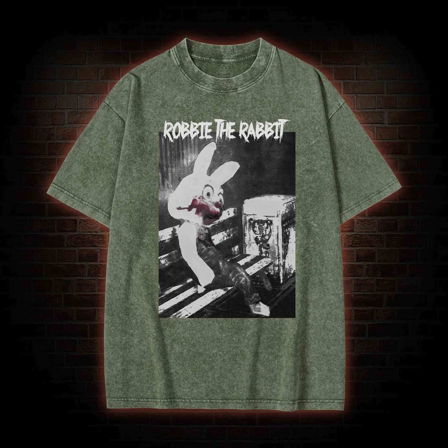 Rabbit Mascot Washed T-shirt