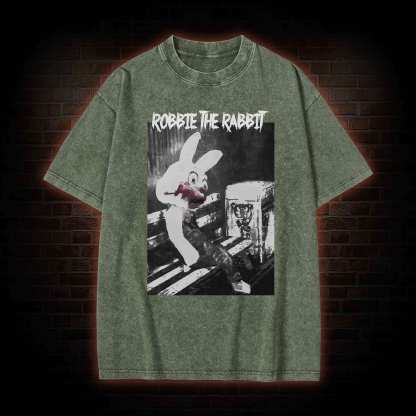 Rabbit Mascot Washed T-shirt