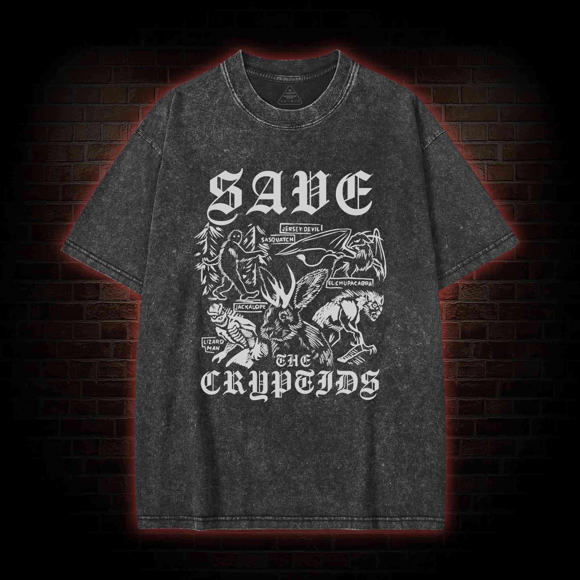 Save the Cryptids Washed T-shirt