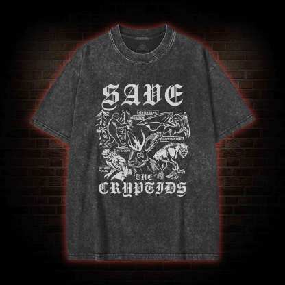 Save the Cryptids Washed T-shirt