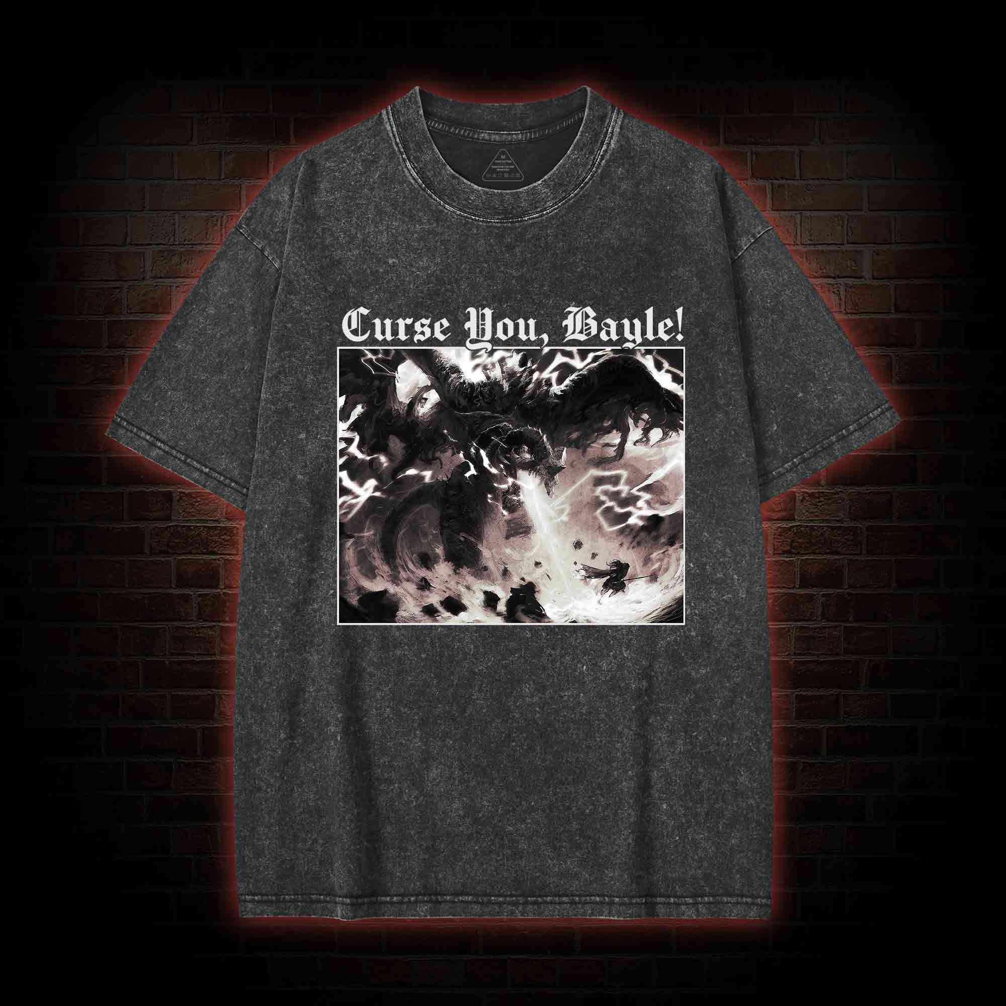 Curse You Bayle! Vintage Washed T-shirt