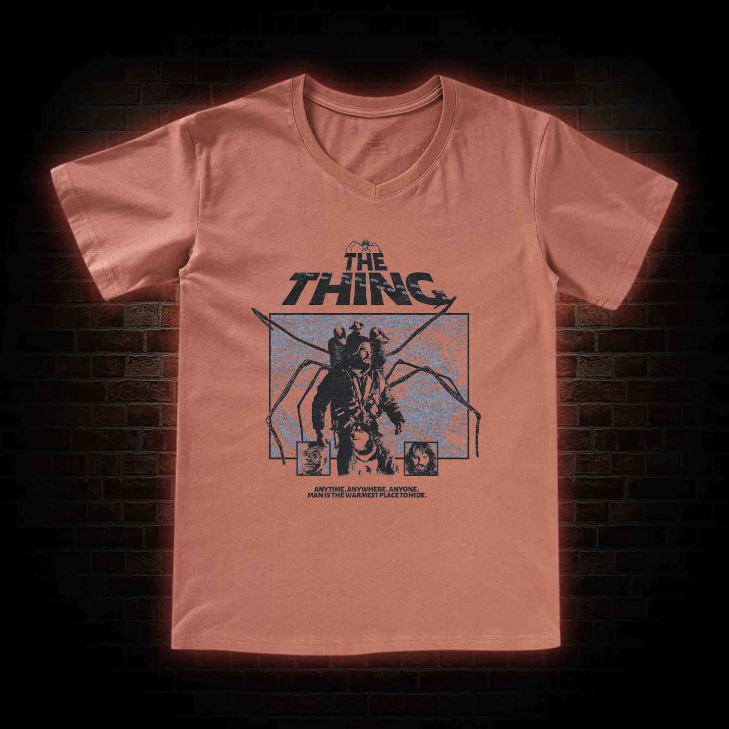 Man Is The Warmest Place To Hide V-Neck Classic T-Shirt