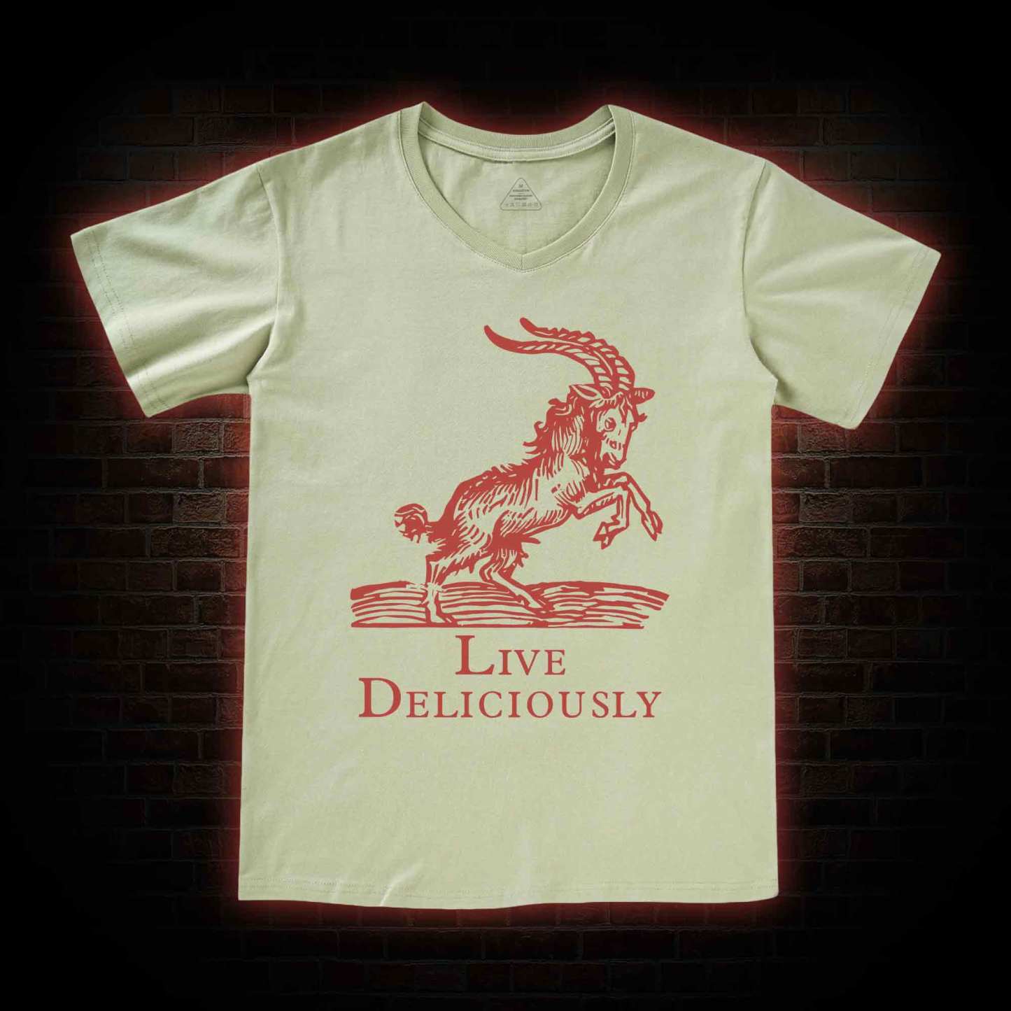Live Deliciously V-Neck Classic T-Shirt