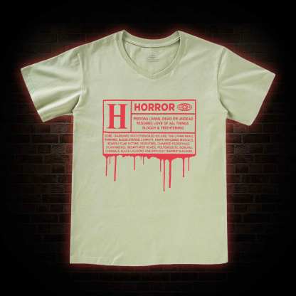 Horror Rating V-Neck Classic T-Shirt