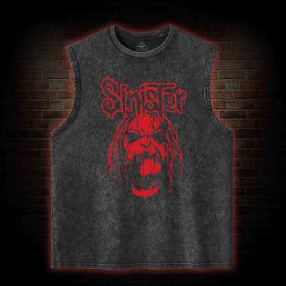 Pyschosinner Washed Tank Top