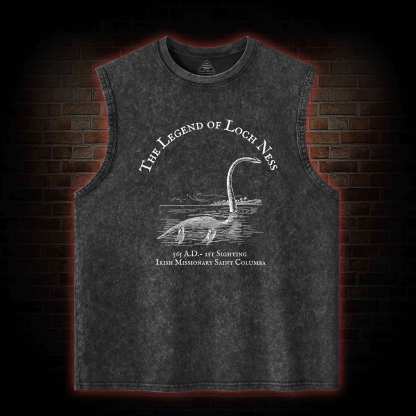 Loch Ness Monster Washed Tank Top