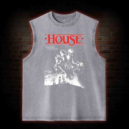 Ding Dong You're Dead Washed Tank Top